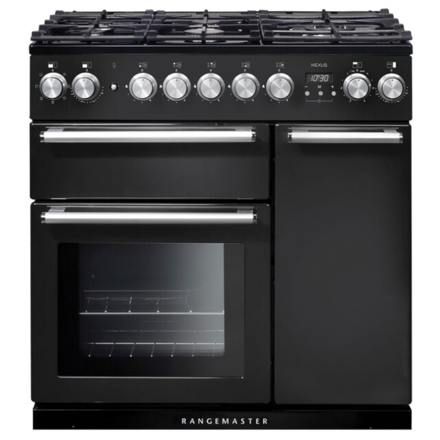 product image RangeM Nexus 90 DF  Charcoal Blk Chrome H 90.5 / 93.0 cm x W 90.0 cm x D 60.8 cm