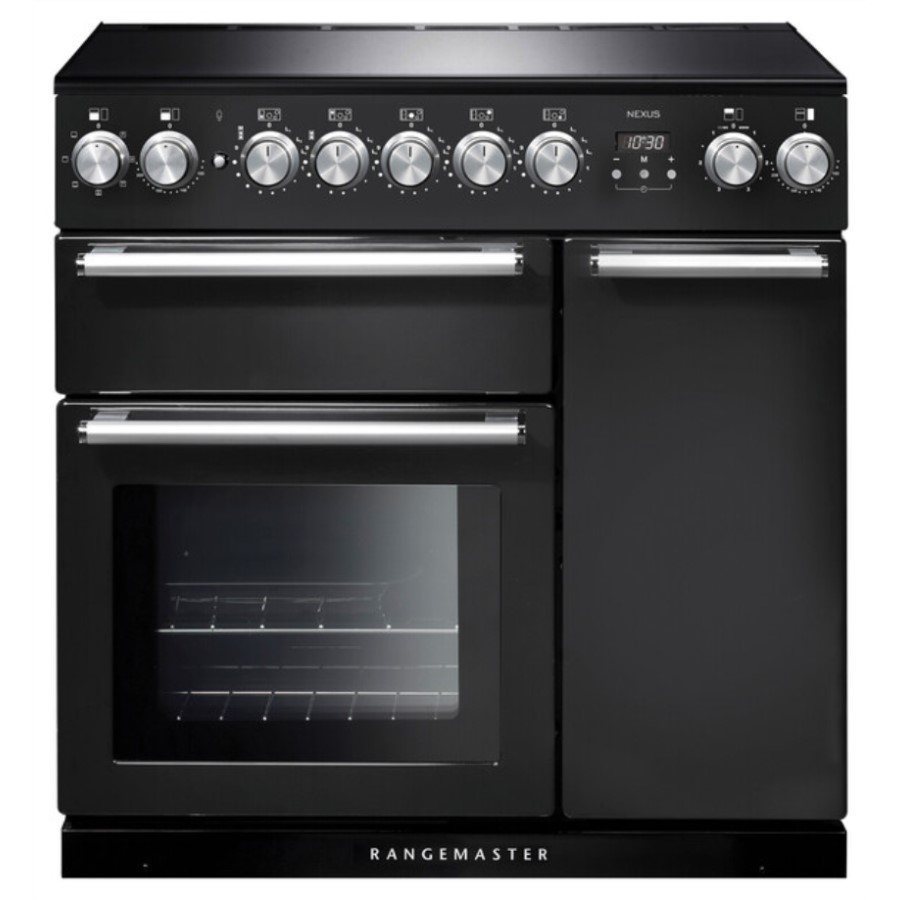 product image RangeM Nexus 90 IND. Charcoal Blk Chrome H 90.5 / 93.0 cm x W 90.0 cm x D 60.8 cm