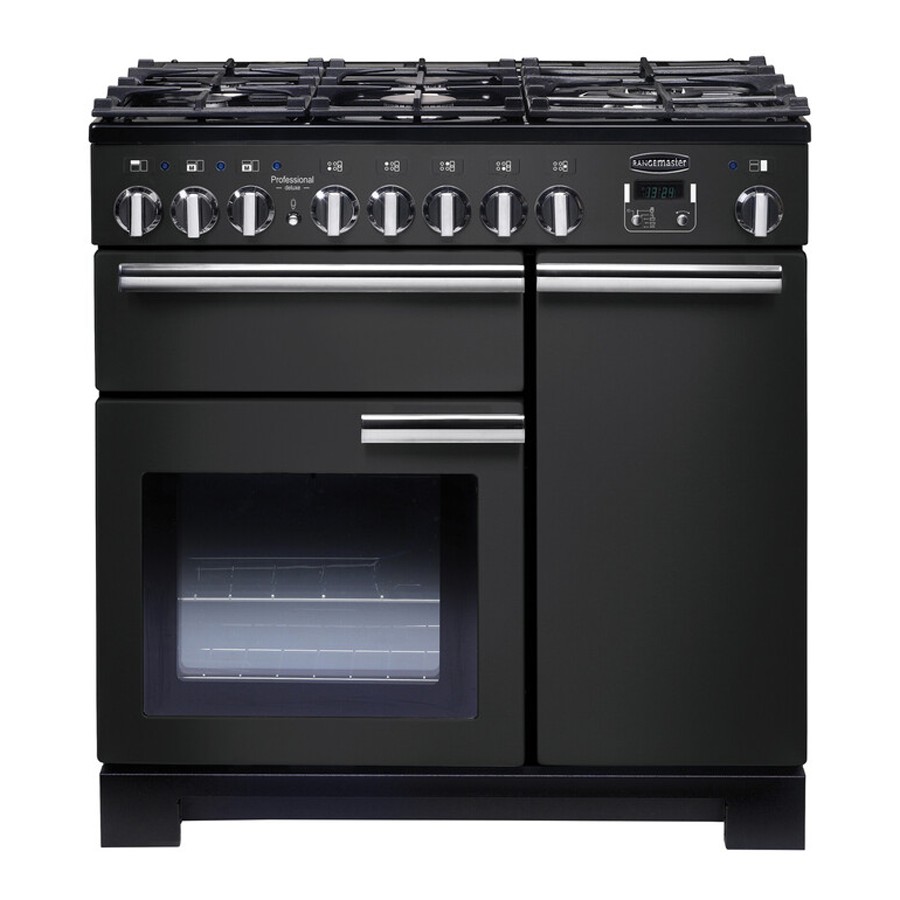 product image RangeM Professional DL 90 DF Charcoal Bl H 90.5/93.0cm x D 64.9cm x W 90.0cm