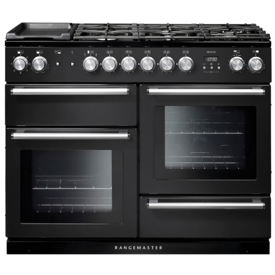 product image RangeM Nexus 110 DF Charcoal Blk Chrome H 90.5 / 93.0 cm x W 109.2 cm x D 60.8 cm