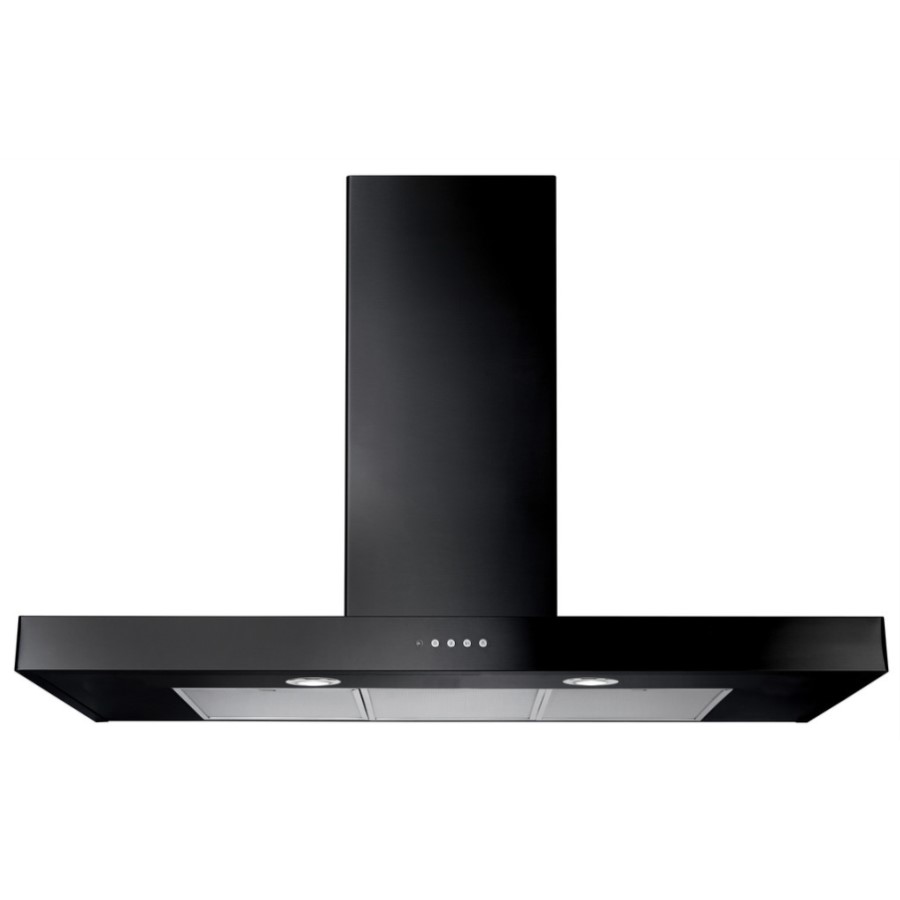 product image RangeM 90CM Flat Hood Black H 80.0 / 100.0 cm x W 89.9 cm x D 47.0 cm