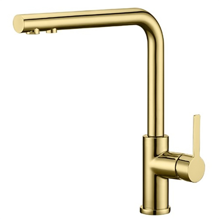 product image Bridge Point Dual Function Kitchen Mixer satin gold
