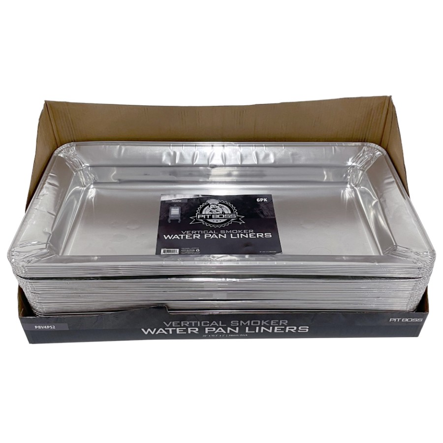 product image Pit Boss Foil Water Pan Liner (6-Pack) Compatible with Pro 4-Series Vertical Smoker