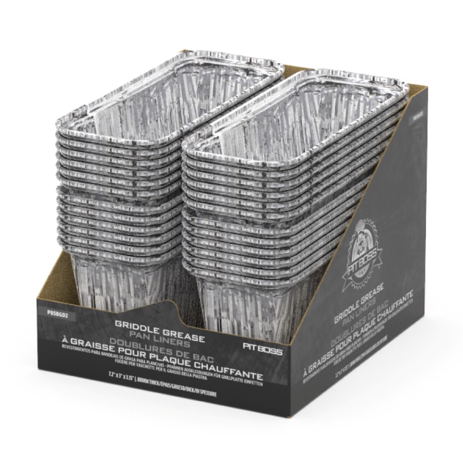 product image Pit Boss Foil Tray Liner (6-Pack) Compatible with Ultimate Plancha 5 Burner