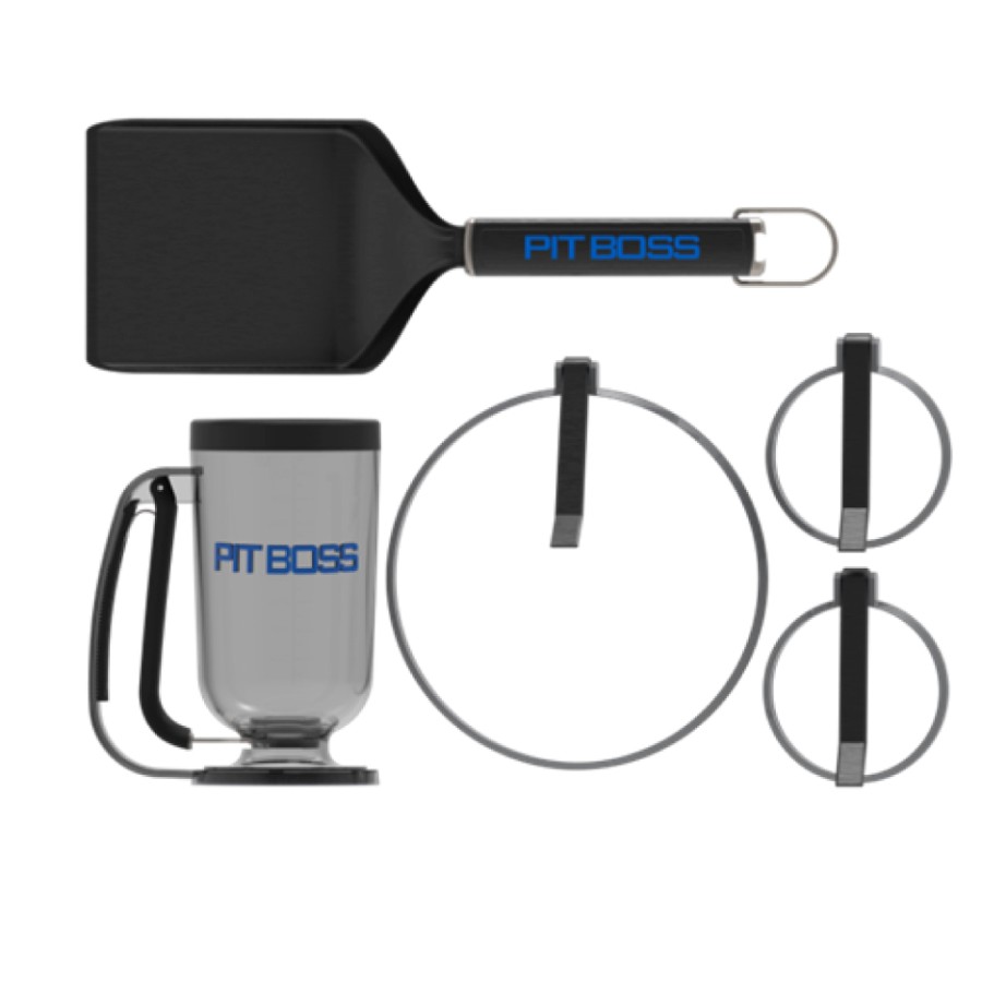 product image Pit Boss Ultimate Crepe Kit (incl.: Large Shovel Spatula, Batter Dispenser, Large Omlet Ring 20.9 cm, x2 Small Egg Rings 10.20 cm)