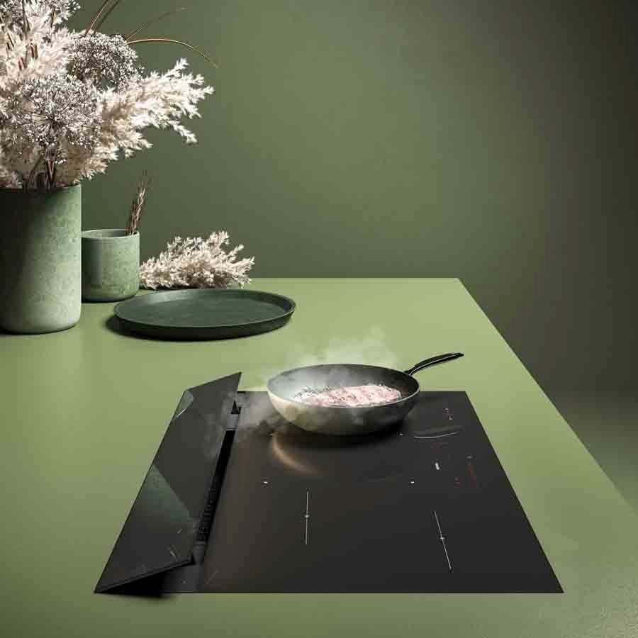 product image Falmec Hood Brera Black Glass 90 cm RAL 9005 220-240V ~ 50-60Hz 800 m3/h ~ 
Without Filter