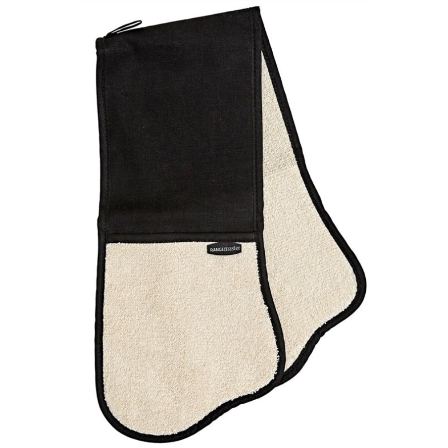 product image Rangemaster Double Oven Glove Blk/Cream 