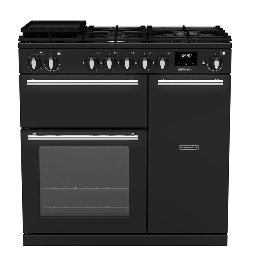 product image RangeM Infusion 90 DFuel Charcoal Black H 89.50cm x W 90.00cm x D 65.90cm