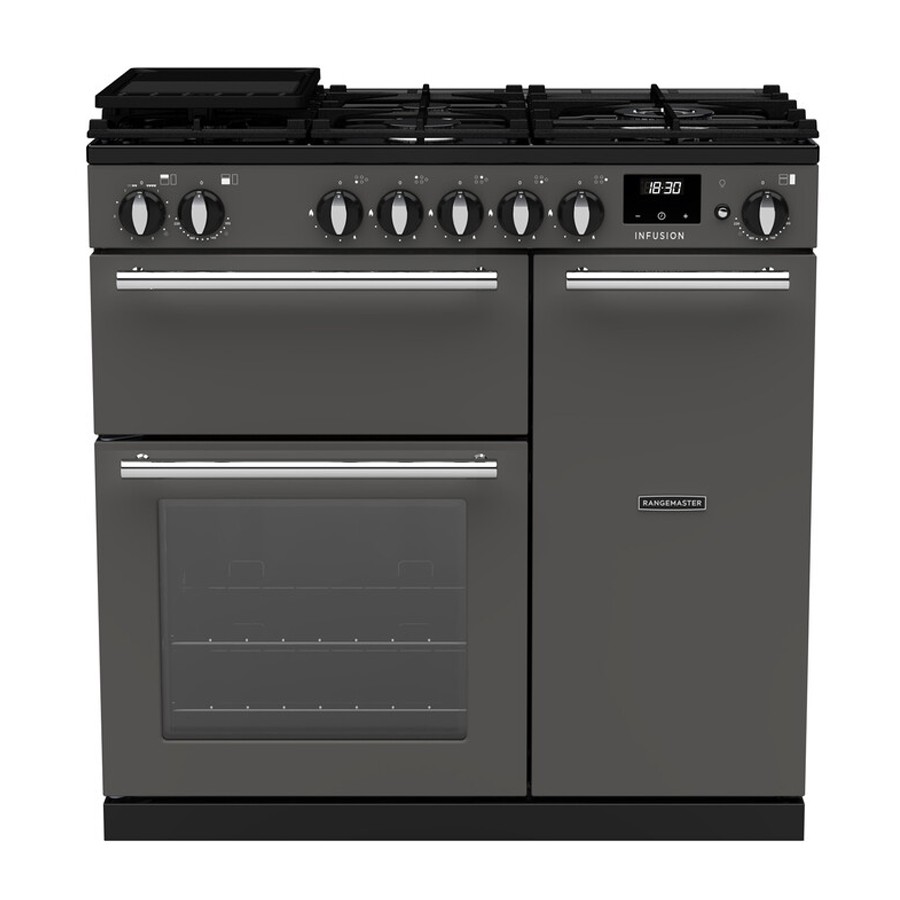 product image RangeM Infusion 90 D.Fuel Cooker Slate H 89.50cm x W 90.00cm x D 65.90cm