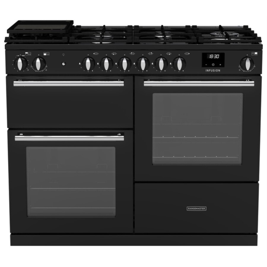 product image RangeM Infusion 110 D.Fuel GLS Black H 89.5 / 93.5 cm x W 109.2 cm x D 60.4 cm