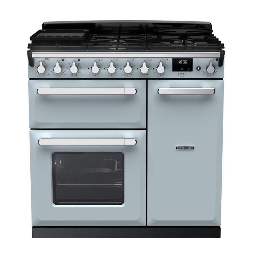 product image RangeM  Estel DLX D.Fuel  Misty Blue 90c H 89.5cm x W 99.4cm x D 65.4cm