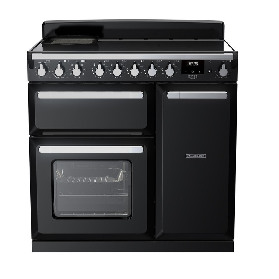 product image RangeM  Estel DLX Ind. GLS Blk 90cm H 89.5cm x W 99.4cm x D 65.4cm