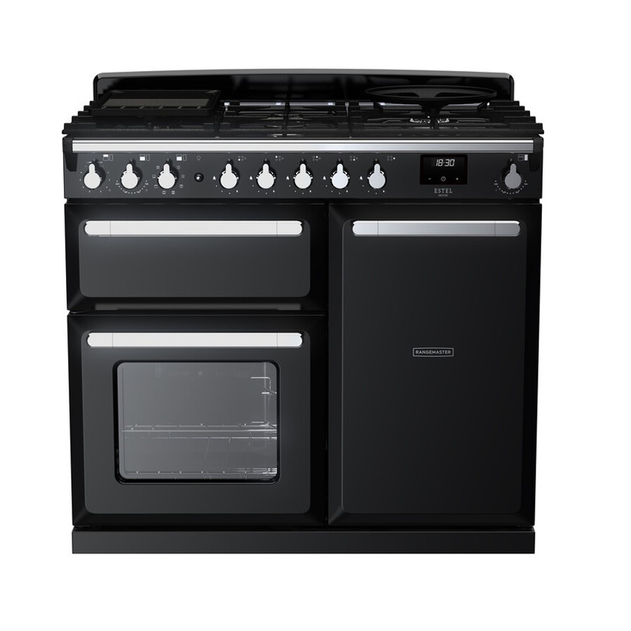 product image RangeM  Estel DLX D.Fuel  GLS Blk 100cm H 89.5cm x W 99.4cm x D 65.4cm
