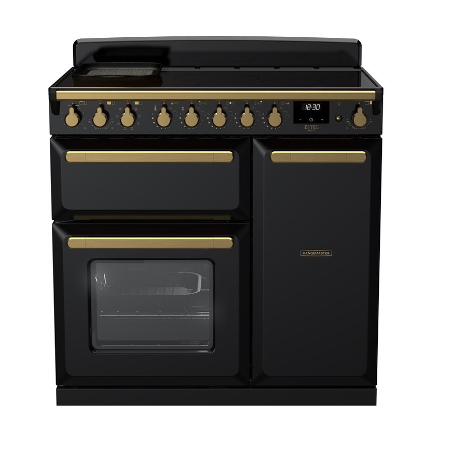 product image RangeM  Estel DLX Ind. GLS Blk 90cm H 89.5cm x W 99.4cm x D 65.4cm