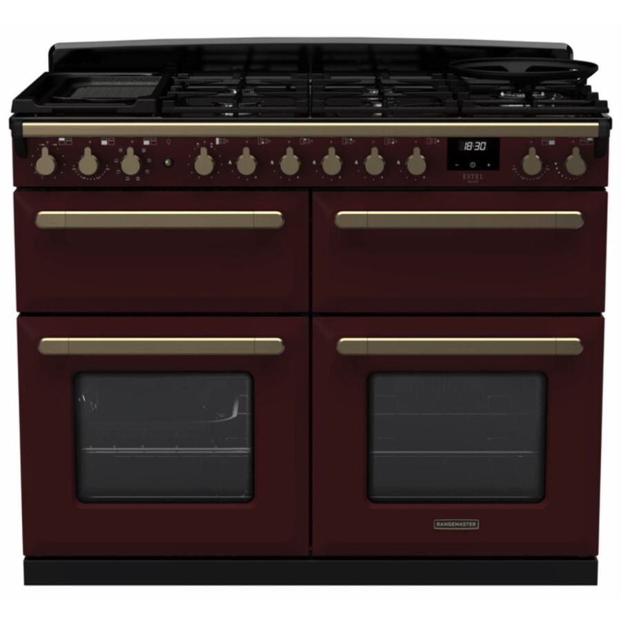 product image RangeM Estel DLX OC D.Fuel Bordeaux 110 H 89.50 cm x W 109.20 cm x D 60.40 cm