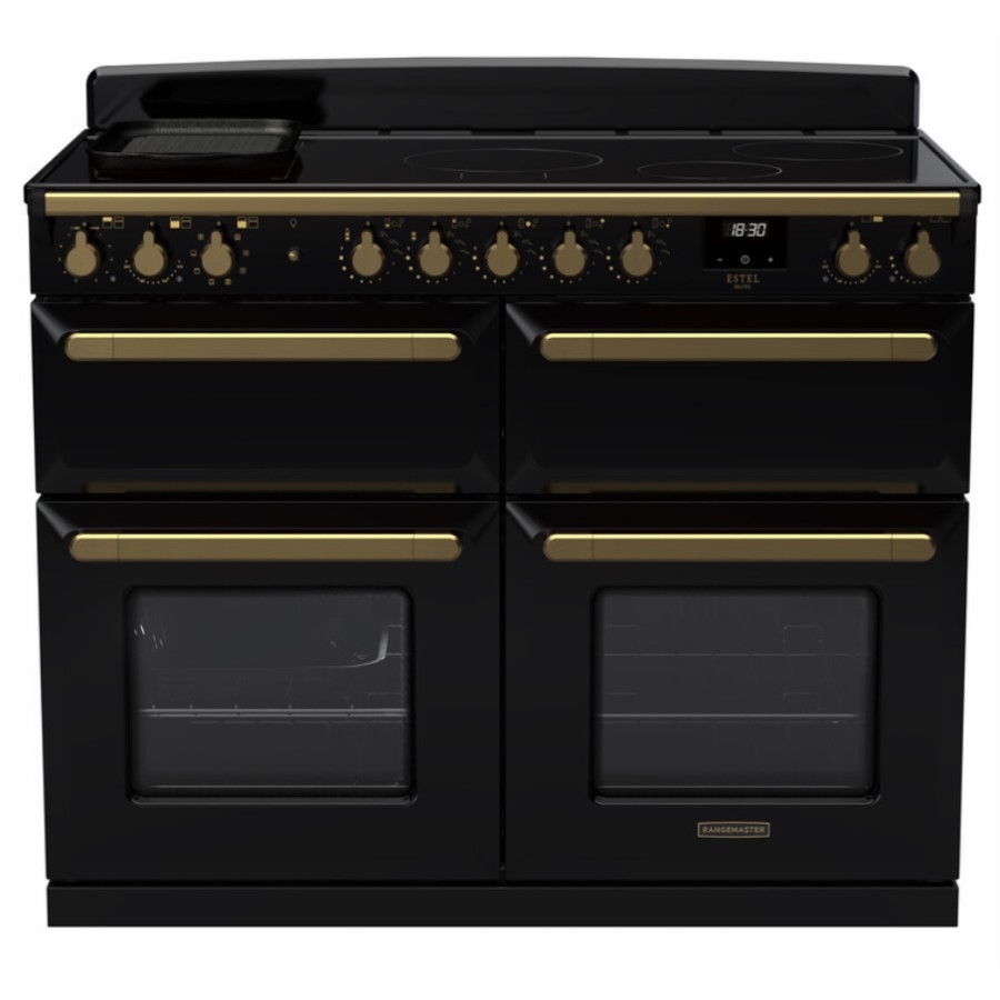 product image RangeM  Estel DLX OC Ind. GLS Blk 110cm H 89.50 cm x W 110.00 cm x D 60.40 cm