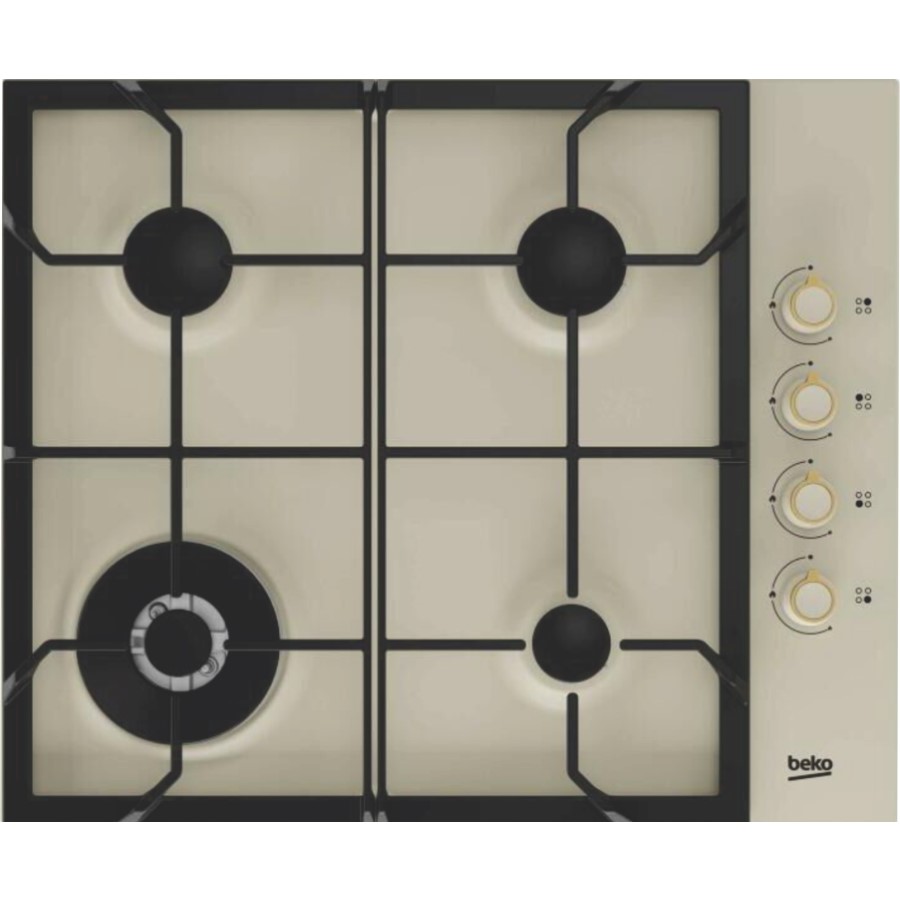 product image Beko Hob Gas 4 Burners 9 kW Cream H: 3.9cm x W: 58cm x D: 51cm