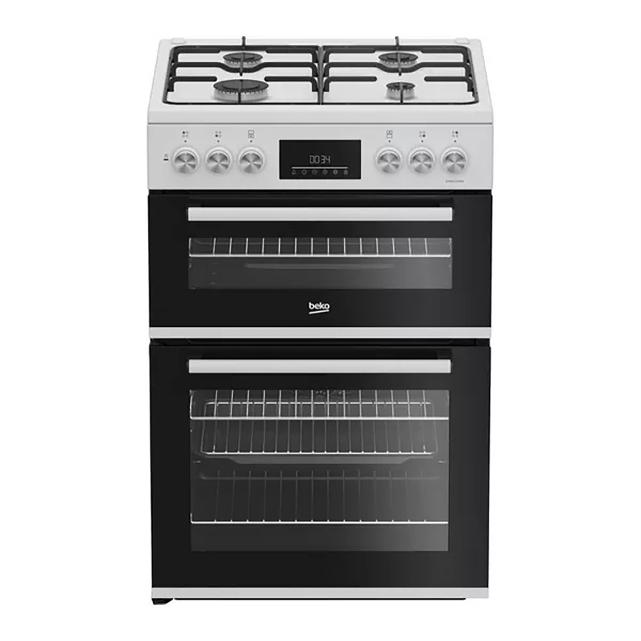 product image Beko Double Oven Dual Fuel Cooker White H 90cm x W 60cm x D 60cm