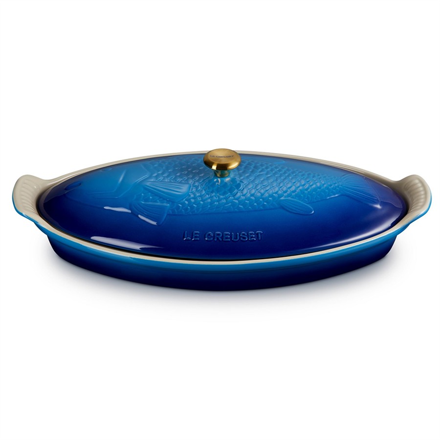 product image Le Creuset Heritage Fish Dish Azure Blue 34cm / 1.6 L