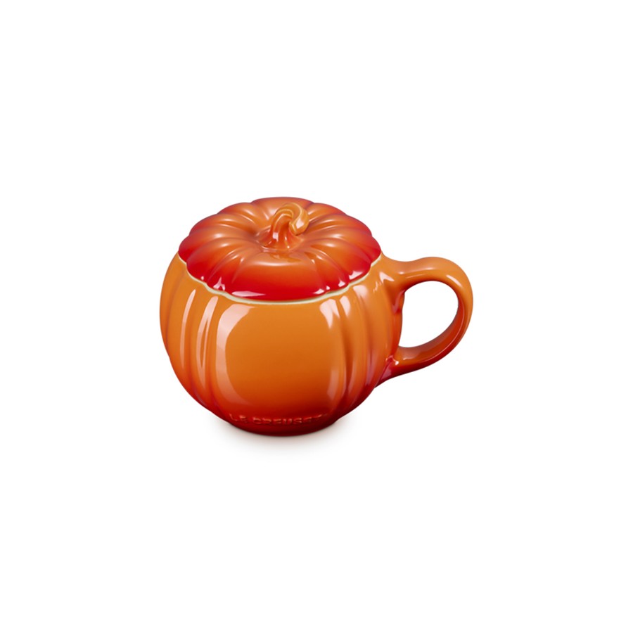 product image Le Creuset Pumpkin Mug w/Lid Flame 400ml 