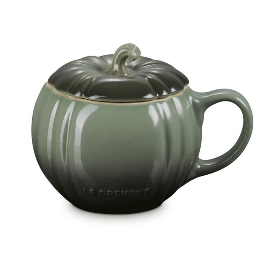 product image Le Creuset Pumpkin Mug w/Lid Thyme 400ml 