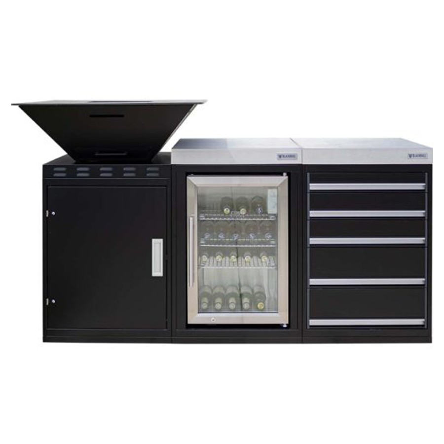 product image BlackBull Kitchen Block Wood with Grill Cooler and 5 Drawer Module