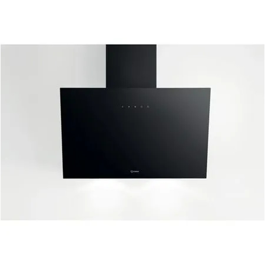 product image Indesit Cooker Hood Angled Black 60 cm H 36.0cm x W 59.8cm x D 32.6cm