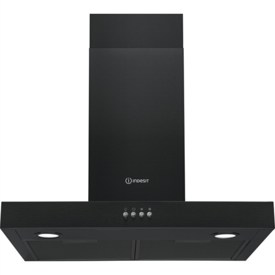product image Indesit Cooker Hood Wall Black 60 cm H 114.7 cm x W 69.8 cm x D 45 cm