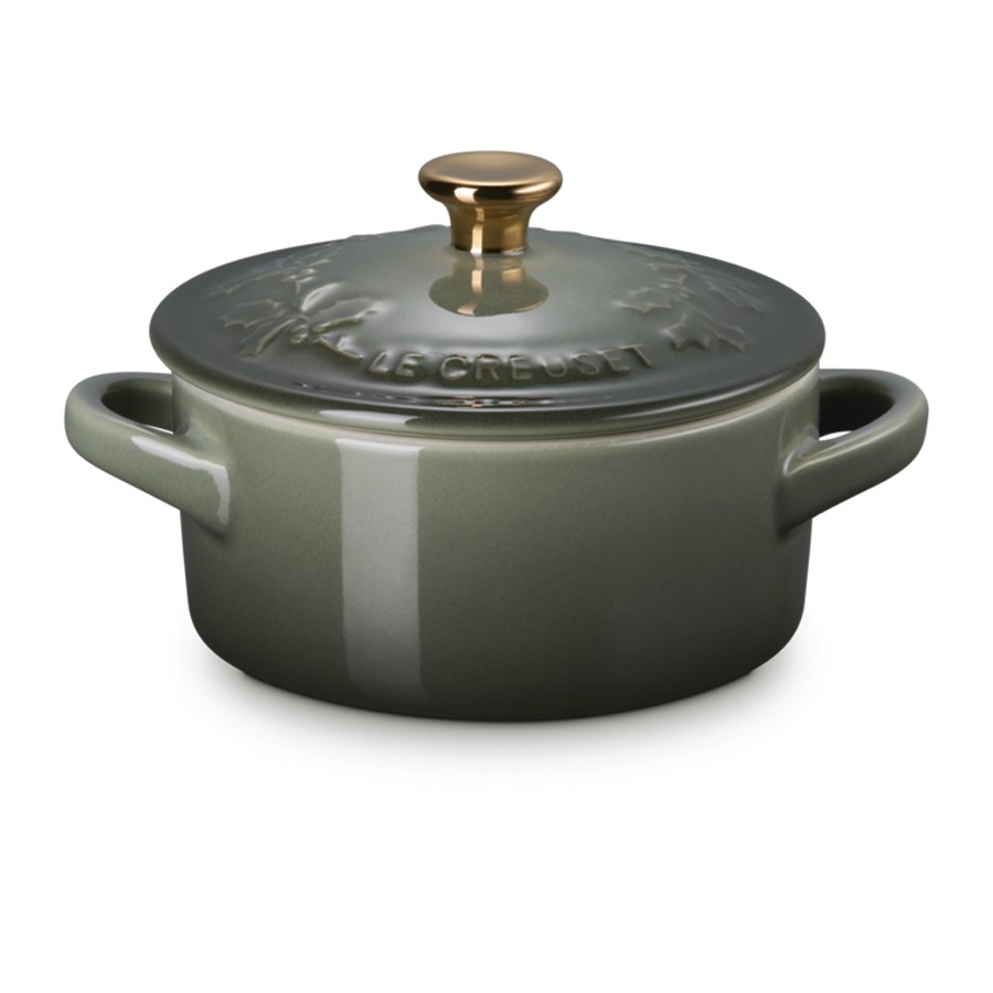 product image Le Creuset Holly Petite Casserole Thyme Gold Knob 250 ml