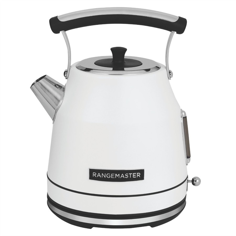 product image Rangemaster Classic White Kettle 1.7 L H 27.6cm x D 21.6cm x W 24.2cm