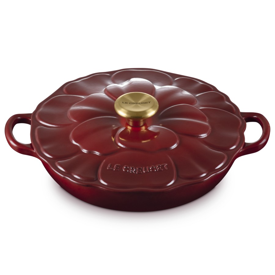 product image Le Creuset Low Petal Braiser Garnet 26cm 