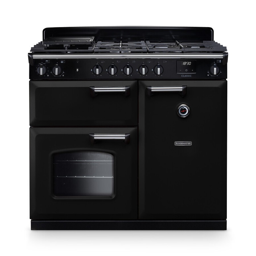 product image RangeM Classic Dual/F Blk/Chrome 100 cm H 89.50 / 93.50 cm x W 99.40 cm x D 61.70 cm