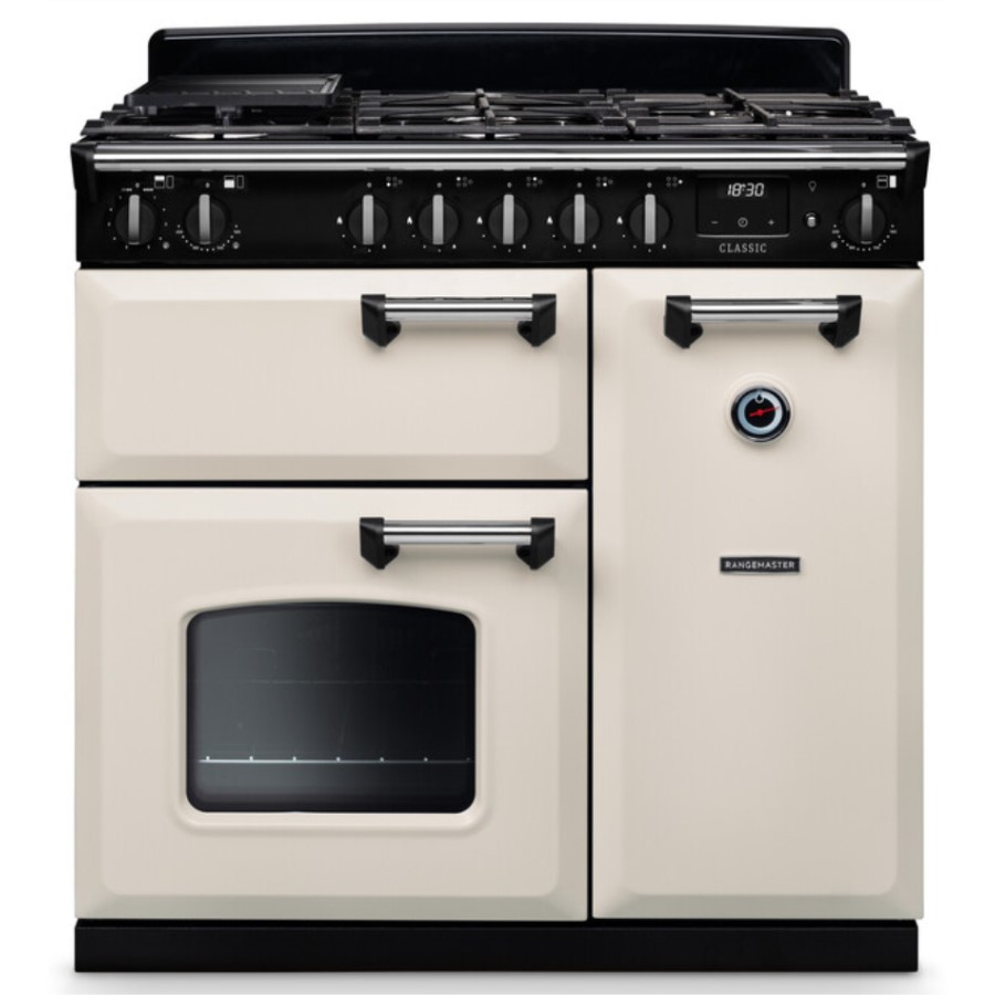 product image RangeM Dual Fuel Cream/Chrome 100 cm H 89.50 / 93.50 cm x W 99.40 cm x D 61.70 cm