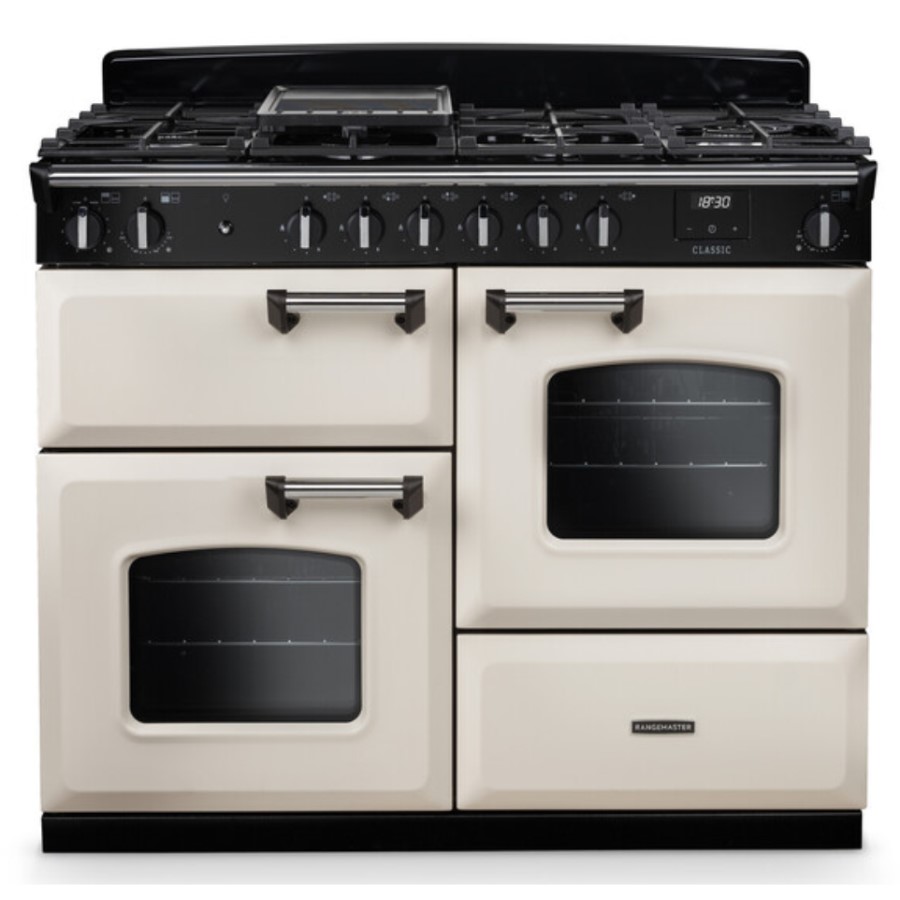 product image RangeM Dual Fuel Cream/Chrome 110 cm H 89.50 / 93.50 cm x W 109.20 cm x D 61.70 cm