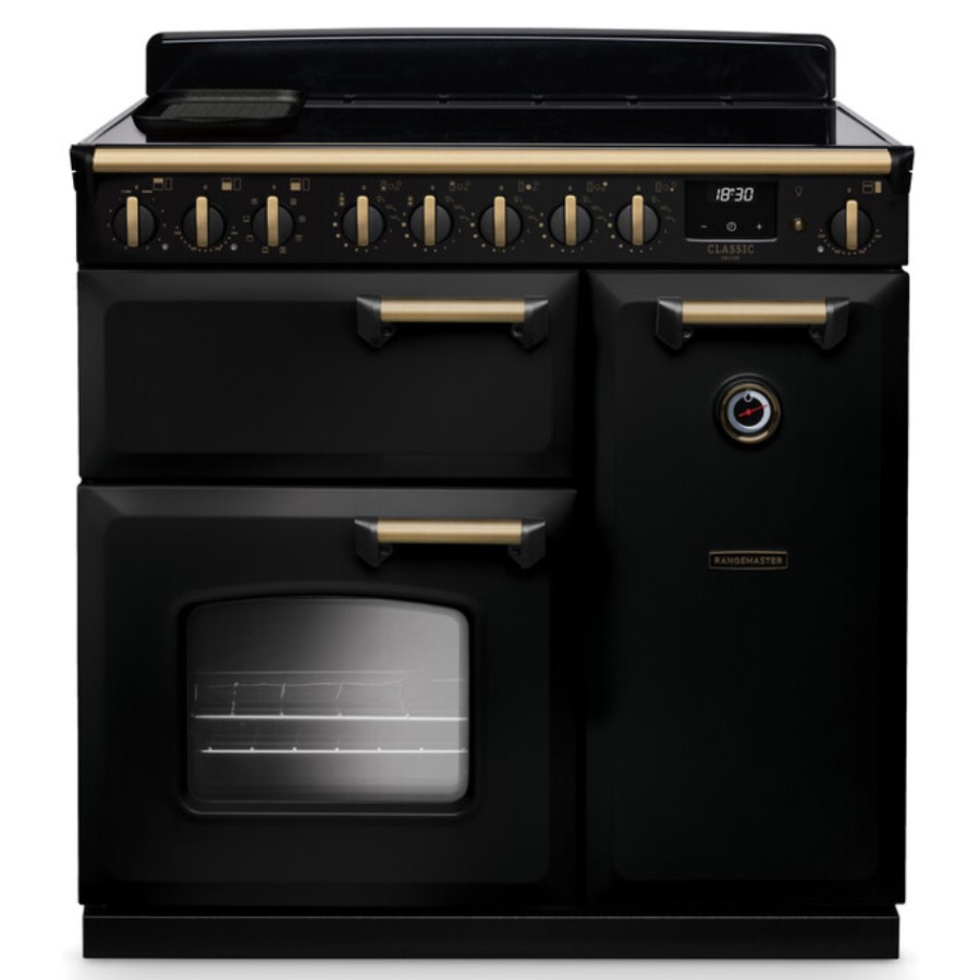 product image RangeM Induction Hob Black/Brass 90 cm H 89.5 / 93.5 cm x W 90.0 cm x D 61.7 cm