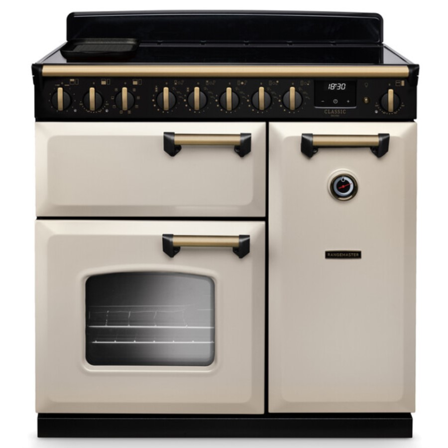 product image RangeM Induction Hob Cream/Brass 90 cm H 89.50 / 93.50 cm x W 90.00 cm x D 61.70 cm