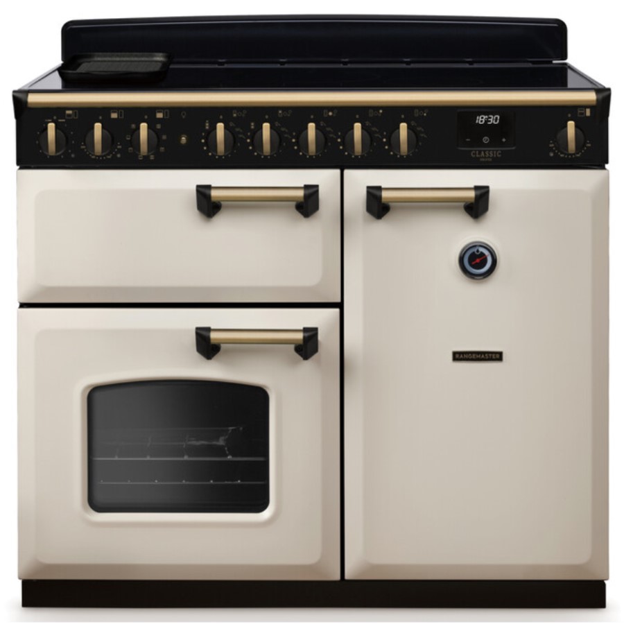 product image RangeM Induction Hob Cream/Brass 100 cm H 89.50 / 93.50 cm x W 99.40 cm x D 61.70 cm