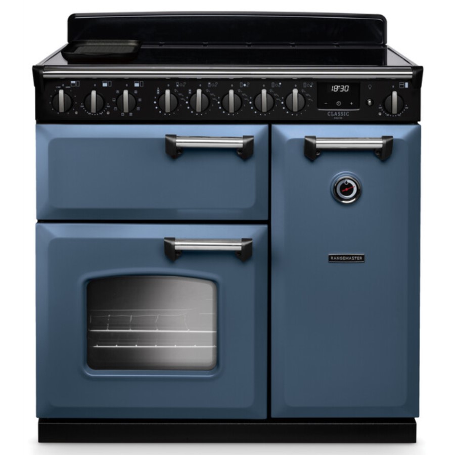 product image RangeM Induction Hob Blue/Chrome 90 cm H 89.50 / 93.50 cm x W 90.00 cm x D 61.70 cm