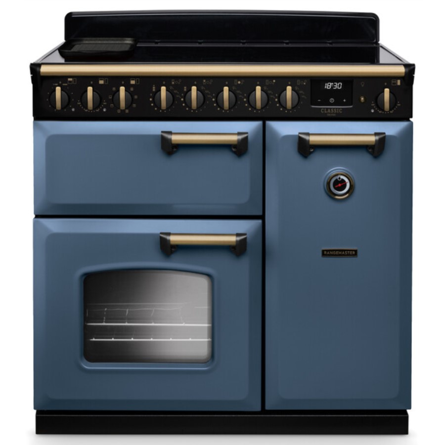 product image RangeM Induction Hob Blue/Brass 90 cm H 89.50 / 93.50 cm x W 90.00 cm x D 61.70 cm