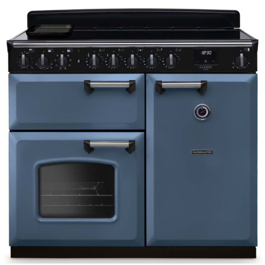 product image RangeM Induction Hob Blue/Chrm. 100 cm H 89.50 / 93.50 cm x W 99.40 cm x D 61.70 cm