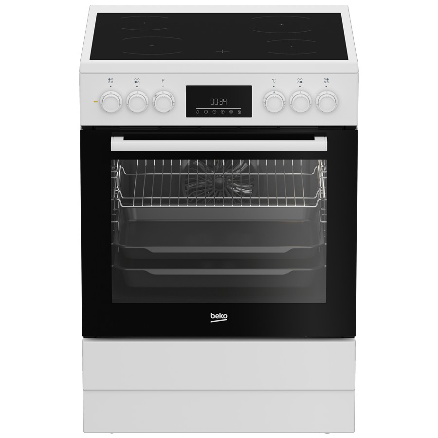 product image Beko Cooker Electric Fan Assisted White H 85cm x W 60cm x D 60cm