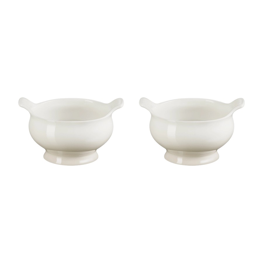 product image Le Creuset Soup Bowl x2 Meringue 600 ml 