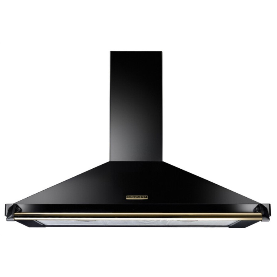 product image RangeM Chimney Hood Blk/Brass 110 cm H 73.50 / 101.00 cm x W 110.00 cm x D 49.00 cm