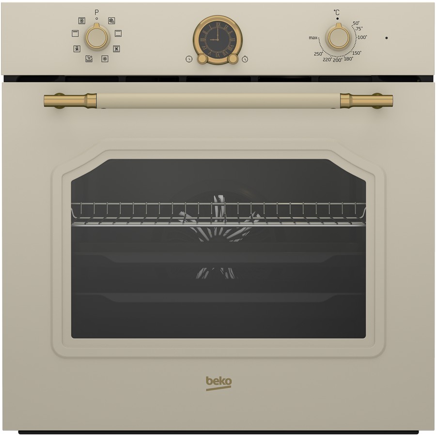 product image Beko Oven BuiltIn Rustic Timer Cream 72L H 59.50cm x W 59.40cm x D 56.70cm