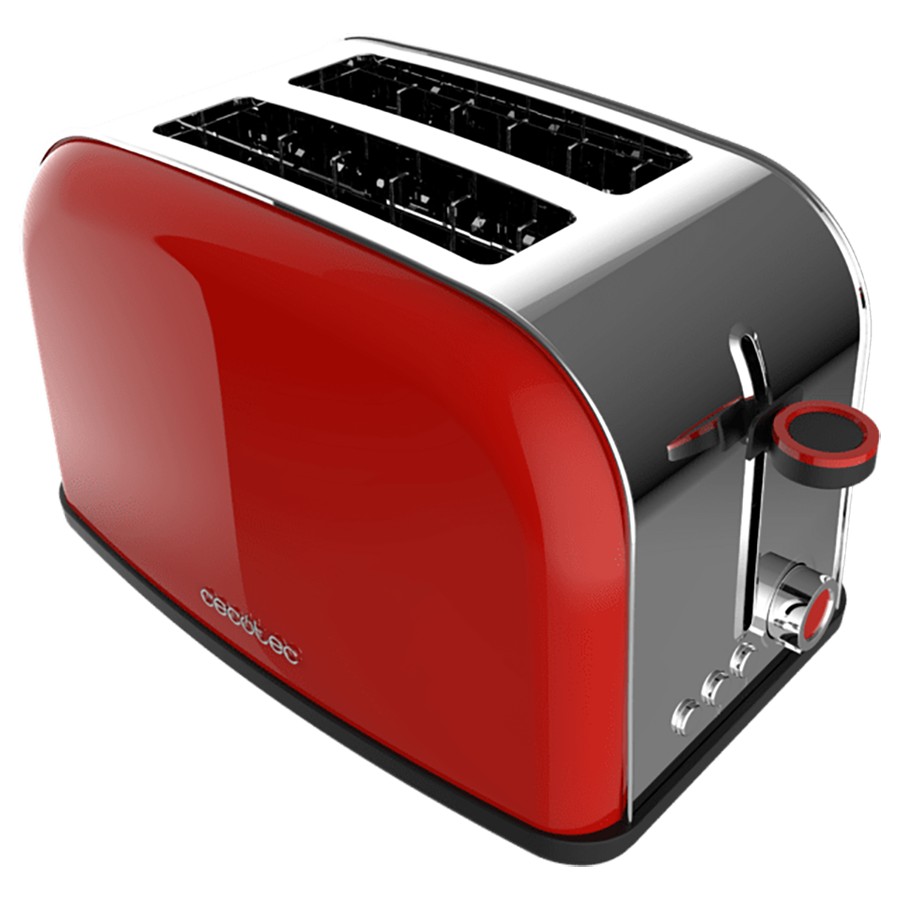product image Cecotec Toaster Steel & Red 850 W 