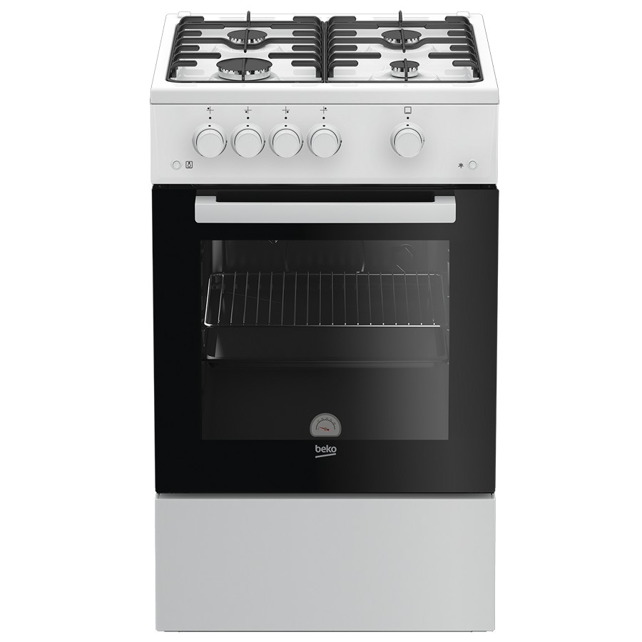 product image Beko Cooker Gas 4 Burners White H 85.00cm x W 50.00cm x D 60.00cm