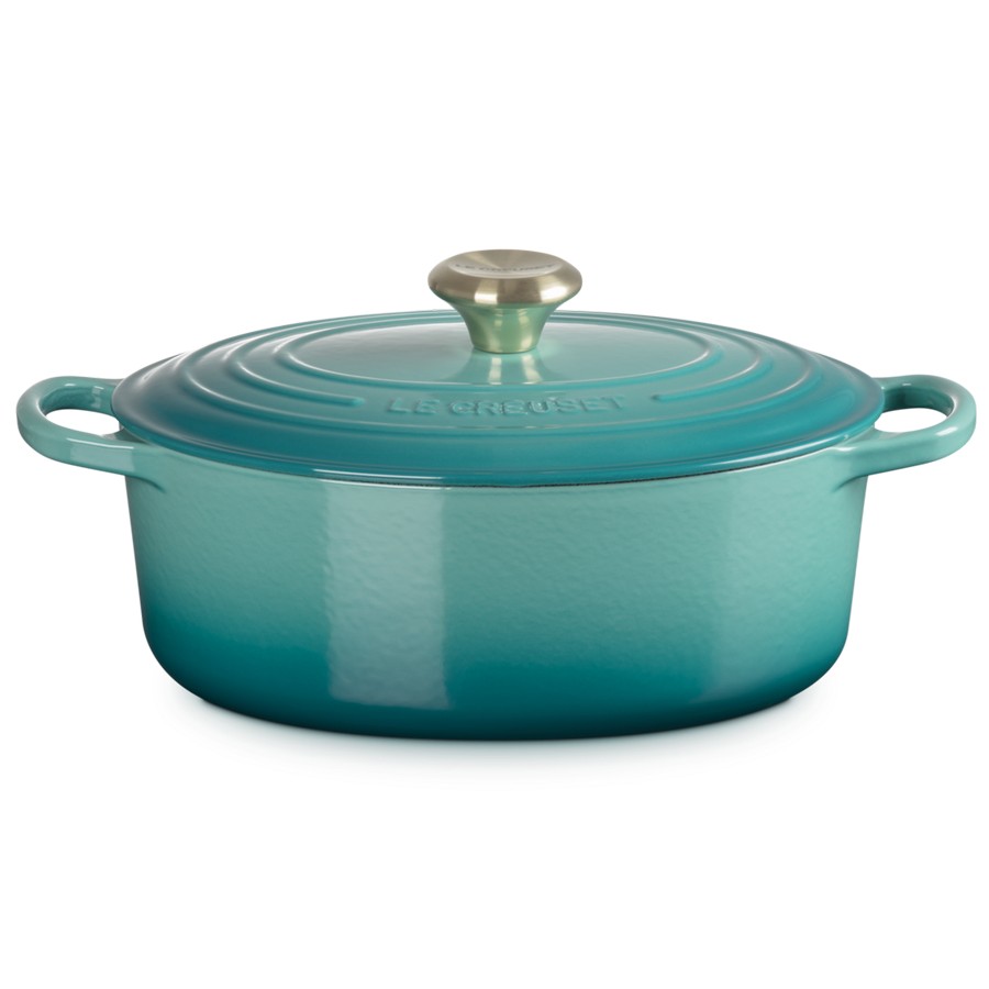 product image Le Creuset Oval Coco. Bleu Riviera 27 cm 