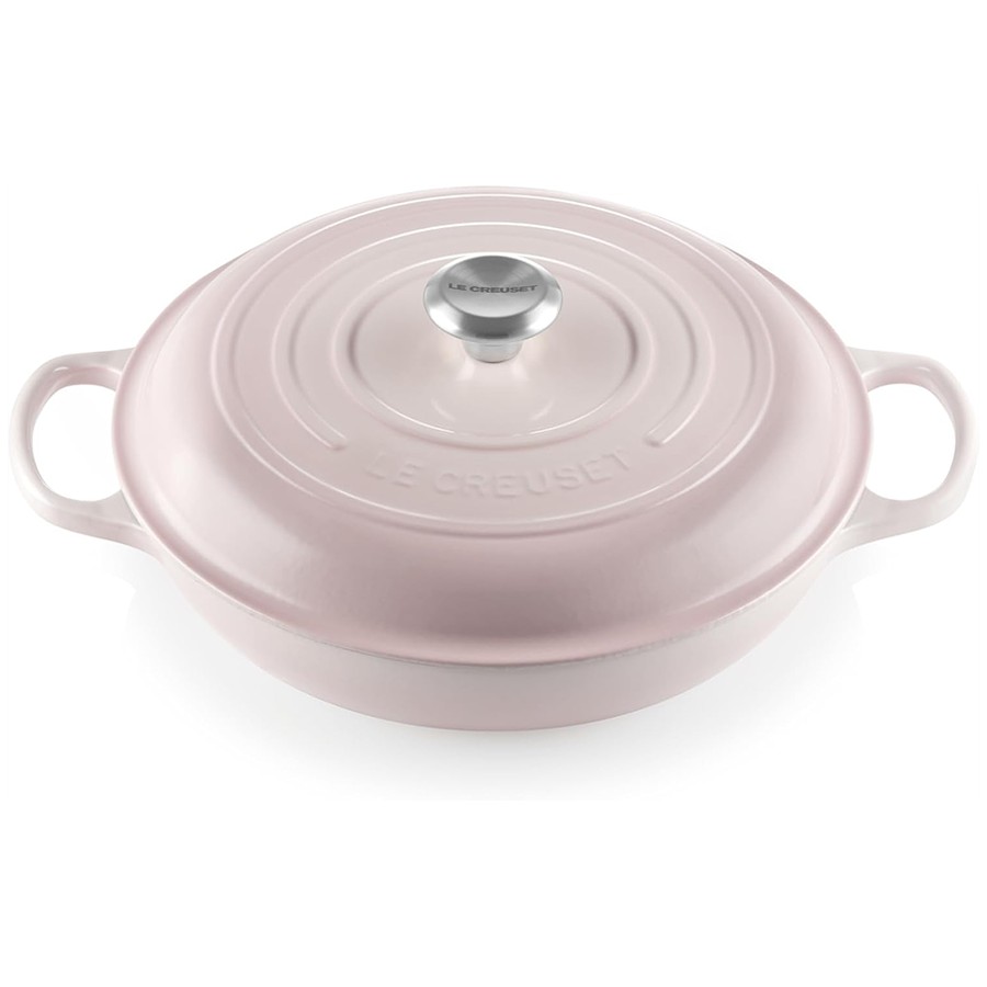 product image Le Creuset Low Casserole Shell Pink 30cm 