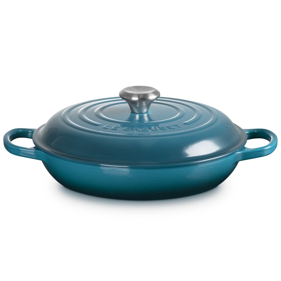 product image Le Creuset Low Casserole Deep Teal 28 cm 