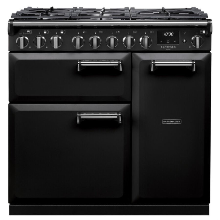 product image RangeM Dual Fuel Cooker Black 90cm H 89.50 / 93.50 cm x W 90.00 cm x D 61.70 cm